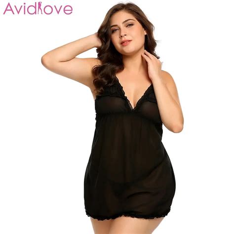 Aliexpress Buy Avidlove Sexy Lingerie Plus Size Erotic Babydoll