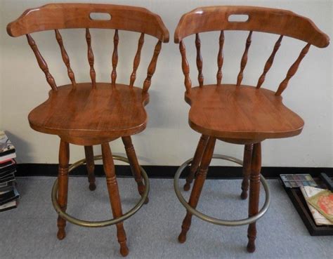 Oak Colonial Bar Stools Ideas On Foter