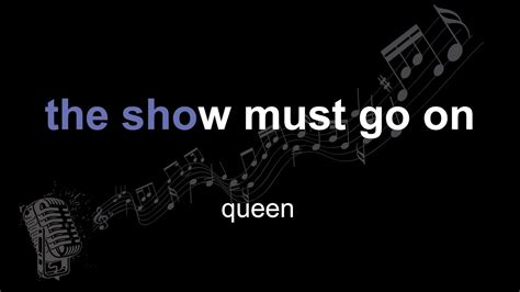 Queen The Show Must Go On Lyrics Paroles Letra YouTube