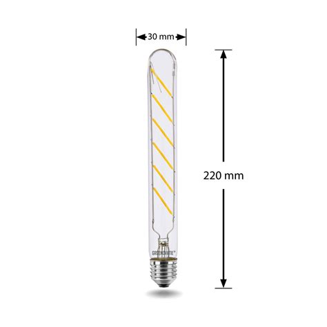 Groenovatie Led Filament Buislamp 6w E27 Fitting 220x30 Mm