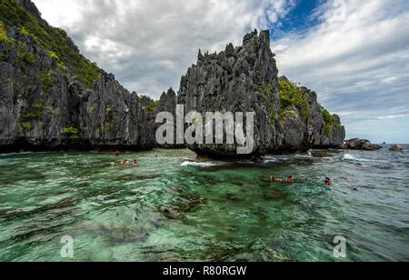 Snorkeling Bacuit Archipelago Palawan Philippines Stock Photo - Alamy