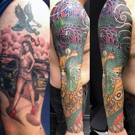 53 Tattoo Cover Up Sleeve Design Ideas For Men