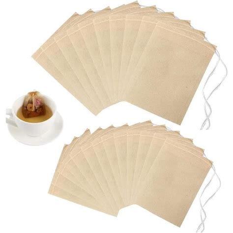 Lot De Sachet The A Remplir Jetable Tailles Filtre Th