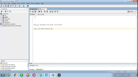 How To Increase Font Size In Sql Developer Youtube
