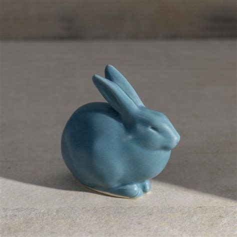 Grove Bunny Figurine Assorted Colors Bunny Figurine Figurines Rookwood Pottery