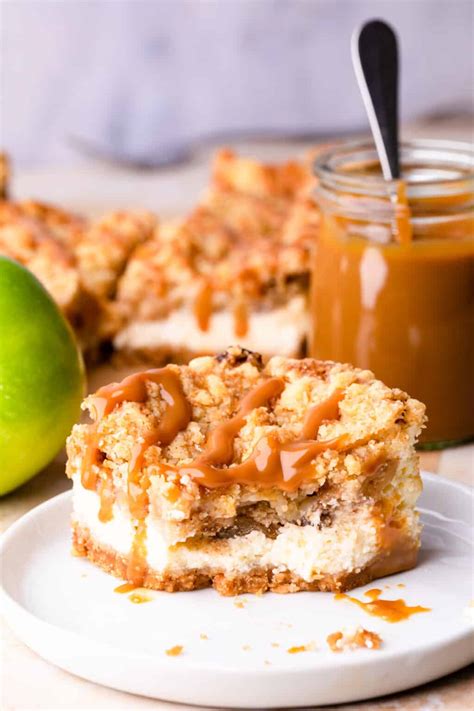 Caramel Apple Cheesecake Bars Anna Banana