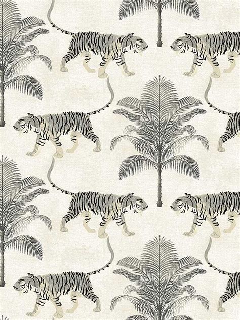 Tiger And Tree Coconut Peel And Stick Wallpaper Wr By Tommy