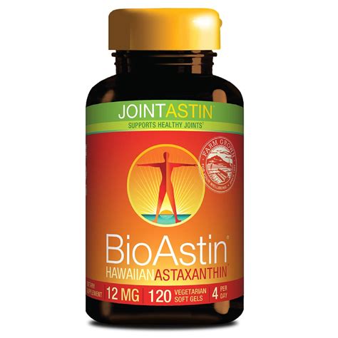 BioAstin JointAstin Hawaiian Astaxanthin, 12mg,120 Softgels - Walmart.com