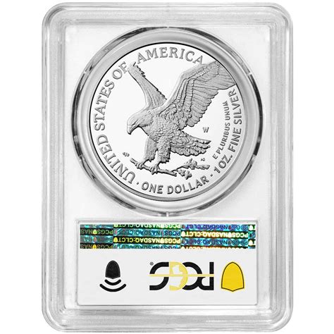 W Proof American Silver Eagle Pcgs Pr Dcam Fs Trump Th