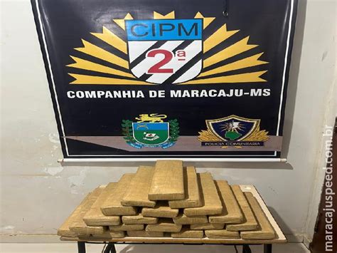 Polícia Militar de Maracaju apreende mais de 20 kg de maconha que