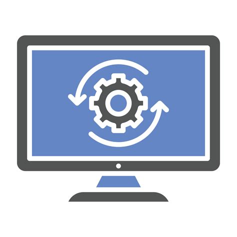 upgrade desktop icon style  vector art  vecteezy