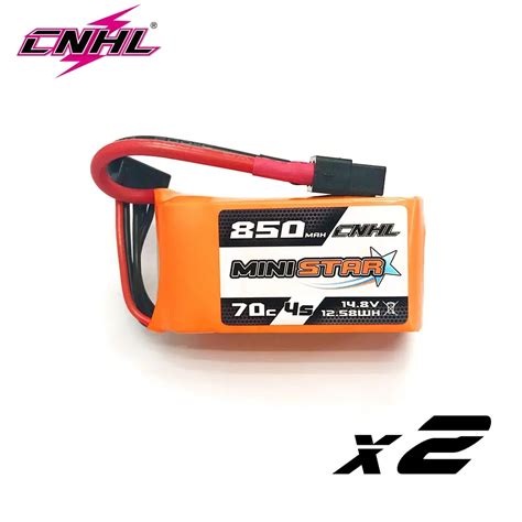 Pcs Cnhl S V Lipo Battery Mah C Ministar Series With Xt