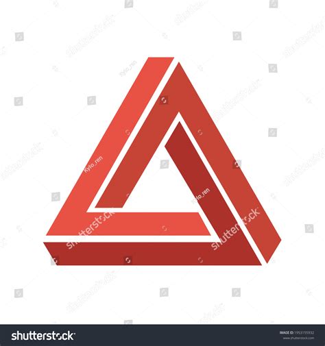 Red Penrose Triangle Logo Design Stock Illustration 1953155932 | Shutterstock