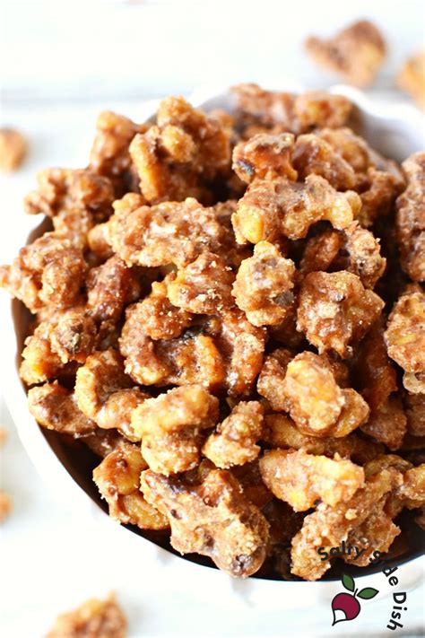 Cinnamon Sugar Candied Walnuts Salty Side Dish Recipes