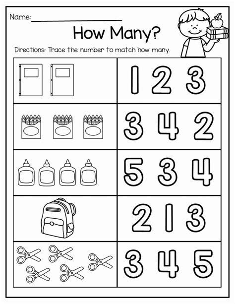 Worksheet Ideas For Kindergarten