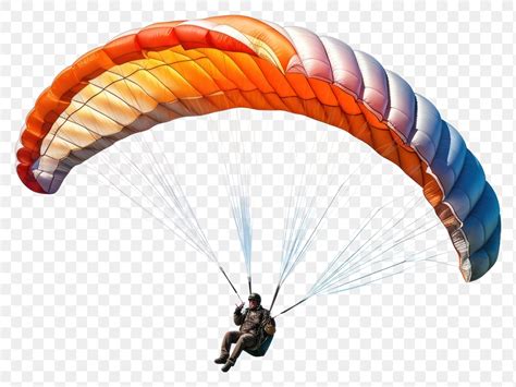 Png Sportsman Flying Paragliding Recreation Premium Png Rawpixel