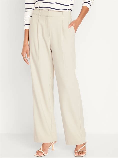 Extra High Waisted Taylor Trouser Wide Leg Pants Old Navy