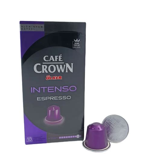 Кофе в капсулах Ulker Cafe Crown Espresso Intenso, 10 капсул по 5,2г ...