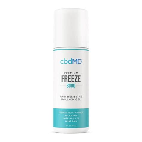 Cbdmd Cbd Freeze Roller Gel Broad Spectrum Thc Free Fl Oz Mg