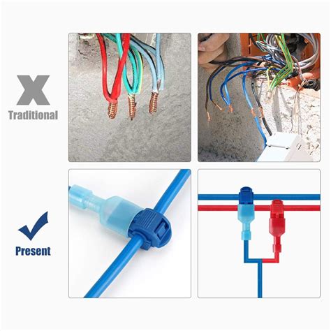 Whdz T Tap Wire Connector Quick Self Stripping Pcs Sc Multi