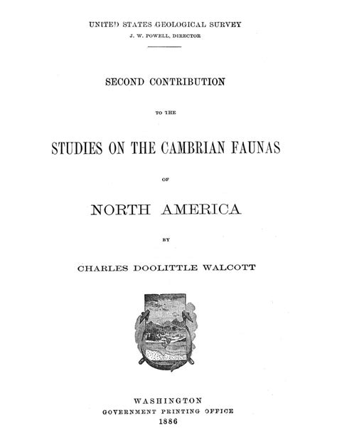 Studies on the Cambrian Faunas by Charles Doolittle Walcott