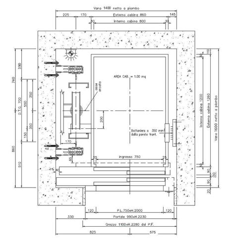 Ascensore Persone Design Floor Plans Diagram