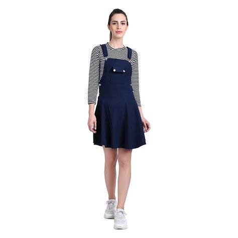 Cotton Lycra Dungaree Skirt With Top For Women Dungaree Skirt Skirt Top Women