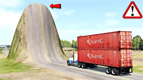 Beamng Drive Car Vs Giant Bulge Beamng Crashes Youtube