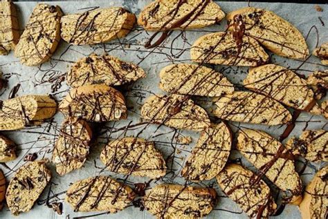 Silvia Colloca S Chocolate Drizzle Hazelnut Biscotti Recipe Best