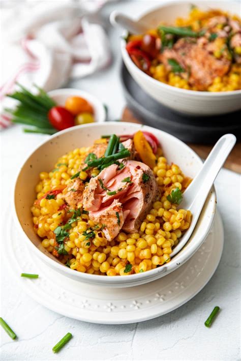 Parelcouscous Met Zalm Uit De Keuken Van Fatima