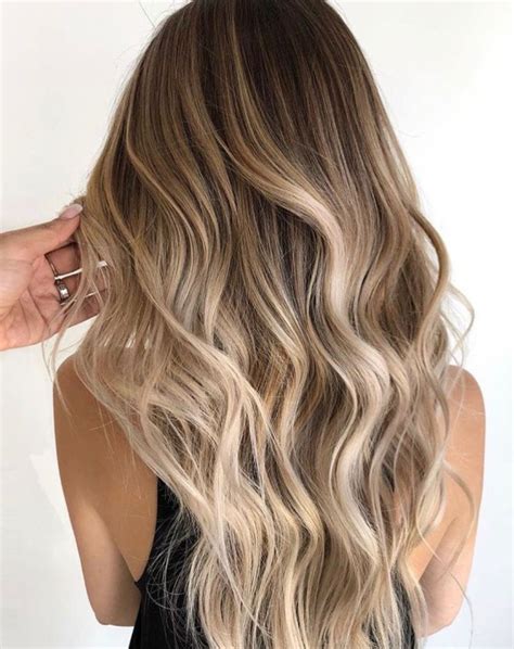 A Blonde Balayage For The Ages— Neutral Light Brown Root Shade Fading Into The Perfect Highlig