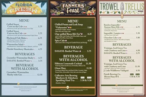 Photos From Menu Boards And Prices For The 2023 Epcot International