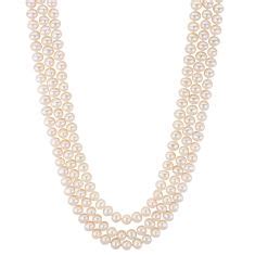 6 6 5mm Fresh Water Cultured Pearl Three Strand Necklace REEDS Jewelers