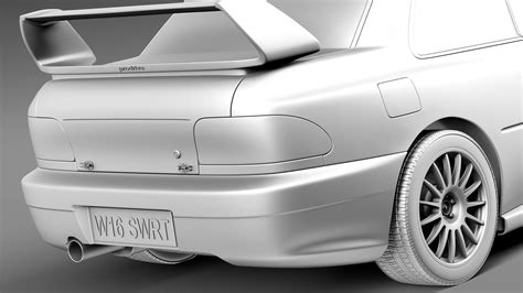 Subaru Impreza STI 22B WRC 1993 2000 3D Model By SQUIR