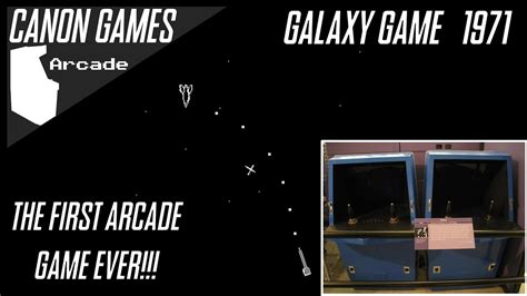 THE FIRST EVER ARCADE GAME Galaxy Game 1971 YouTube