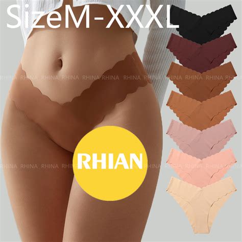 Rhian Size M Xxl Seamless V Shape Panty For Women Ice Silk Panties Sexy