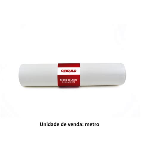 Papel Termocolante Permanente Circulo Largura Cm Metro Shopee Brasil