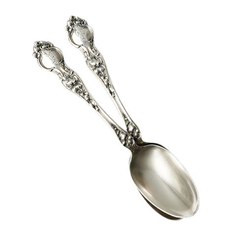 Antique Sterling Silver Demitasse Spoon Set Of 2 Violet FrenchGardenHouse