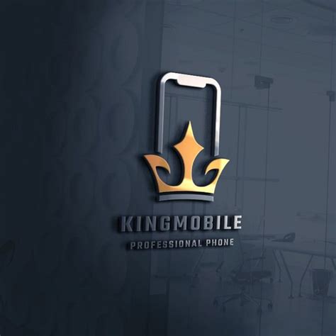 King Mobile Logo Template In 2023 Mobile Logo Mobile Shop Design