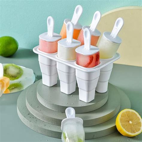 Moules Sucettes Glac Es Pliables Moules Glace En Silicone Moule