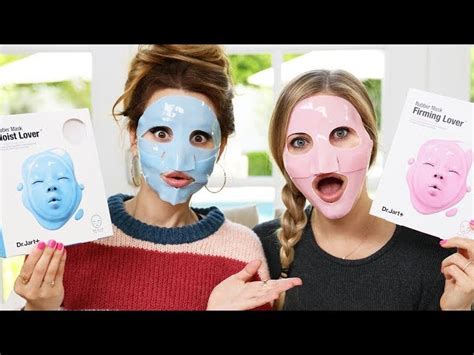 Trying Different Face Masks Part 2 W Ijustine Videos For Kids