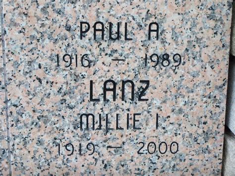 Paul Andrew Lanz Find A Grave Memorial