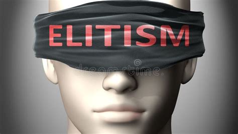 Elitism And Human Mind Pictured As Word Elitism Inside A Head To