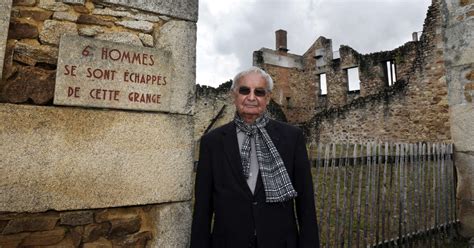 Robert H Bras Dernier Rescap Du Massacre Doradour Sur Glane Est