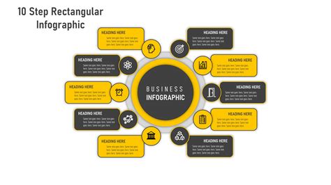 8 PowerPoint 10 Step Rectangular Infographic PowerUP With POWERPOINT