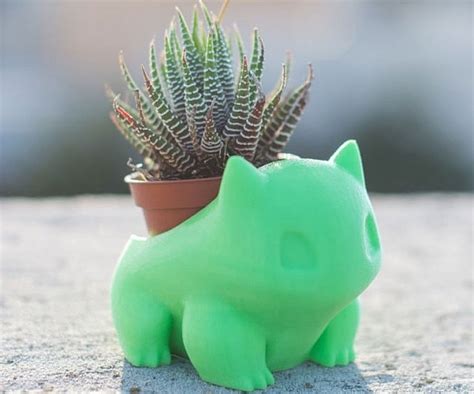 24 Bulbasaur 3d Printed Planter Marlynneaser