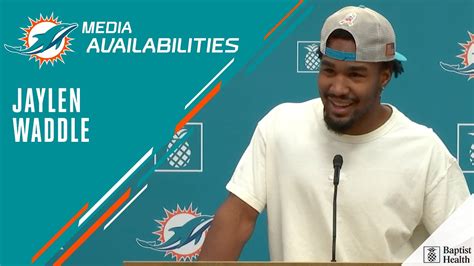 Jaylen Waddle Meets With The Media Miami Dolphins Youtube