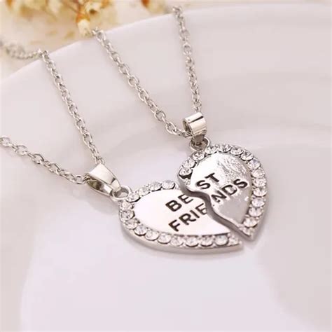 Collar Best Friends Amistad Mejores Amigas Mejor Corazón 7 500