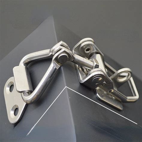 1pcs SUS 304 Stainless Steel Adjustable Locking Spring Loaded Toggle