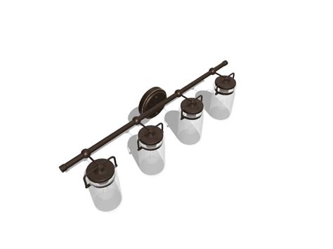 Kichler Brinley 3225 In 4 Light Bronze Farmhouse Vanity Light In The